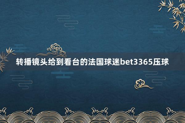 转播镜头给到看台的法国球迷bet3365压球