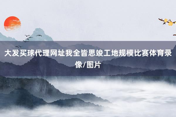 大发买球代理网址我全皆思竣工地规模比赛体育录像/图片