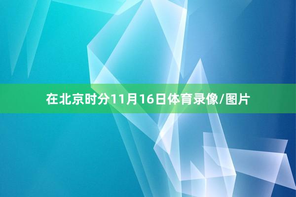 在北京时分11月16日体育录像/图片