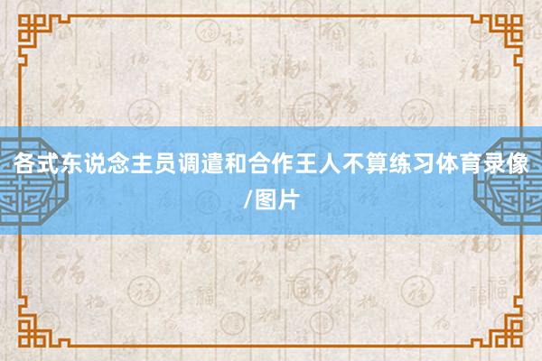 各式东说念主员调遣和合作王人不算练习体育录像/图片