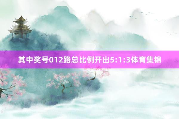 其中奖号012路总比例开出5:1:3体育集锦