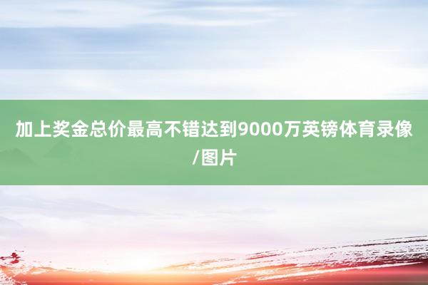 加上奖金总价最高不错达到9000万英镑体育录像/图片