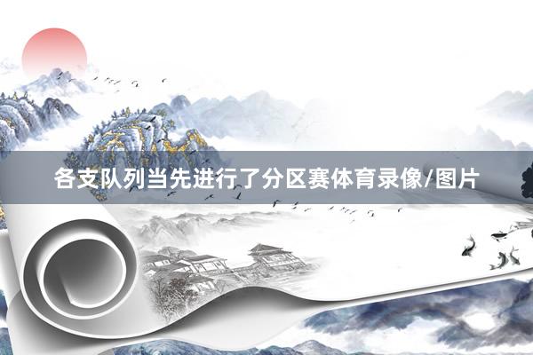 各支队列当先进行了分区赛体育录像/图片